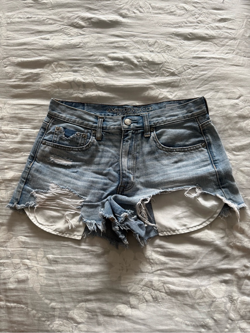 American Eagle Distressed Denim Cutoff Shorts